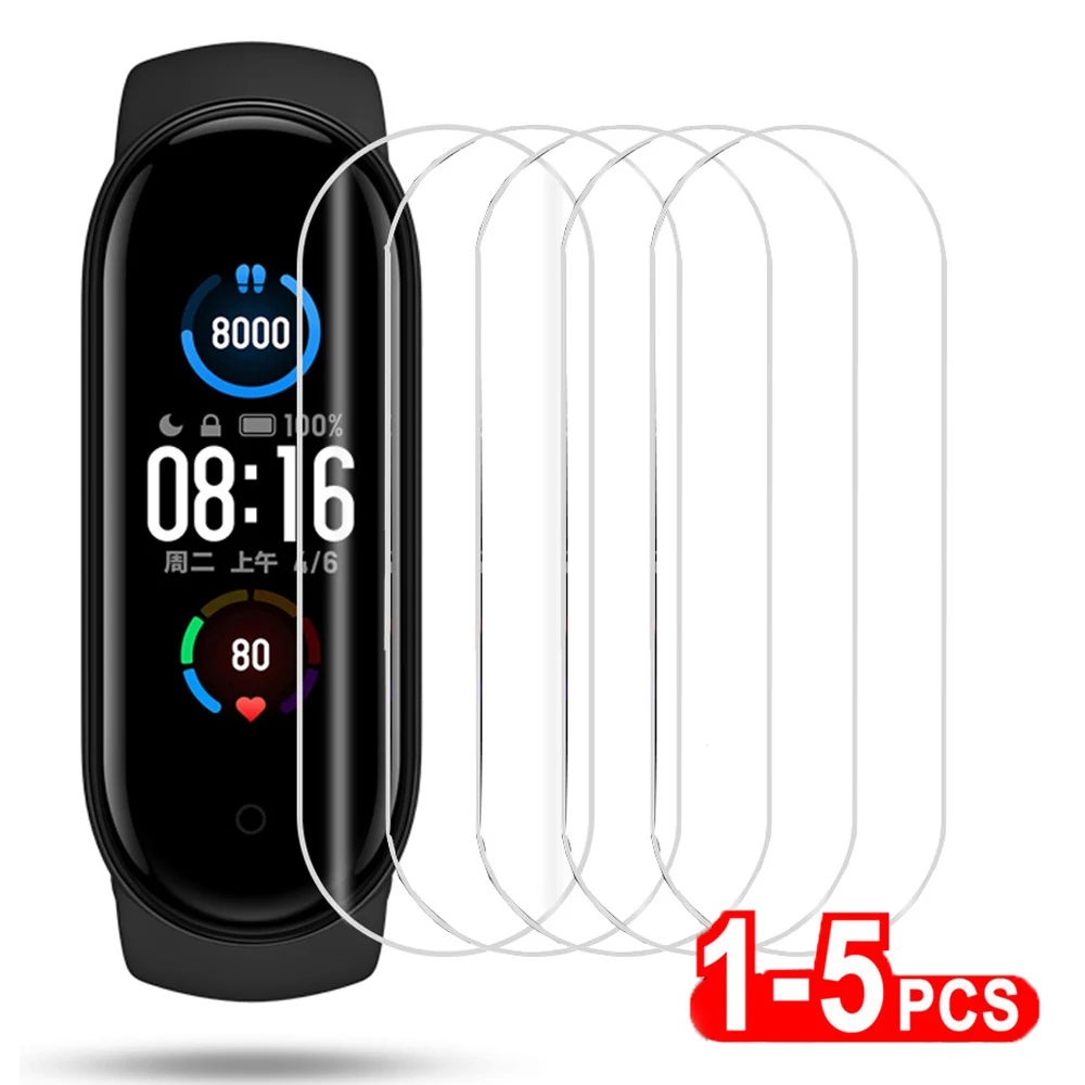 Top Trends: Hydrogel Soft Screen Protectors Film For Xiaomi Mi Band 8 7 6 5 4 3 Full Cover Protective Film Smart Watch Accessories Not Glass Shoppable Styles