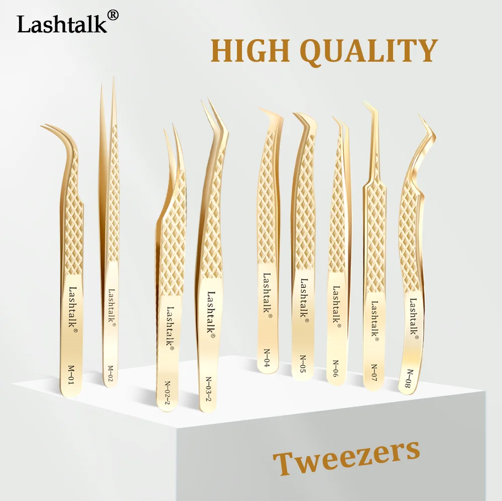 Top Trends: Lashtalk Eyelash Extension Tweezers Makeup Tools From Nagaraku Stainless Steel Non-magnetic Volume FakeLashes Supplies Accurate Shoppable Styles