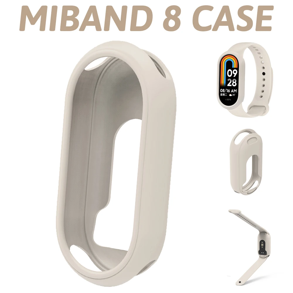 Top Trends: Candy Color Silicone Case For Xiaomi Mi Band 8 Bumper Protector Case For MiBand8 NFC Soft Rubber Full Coverage Bezel Accessories Shoppable Styles