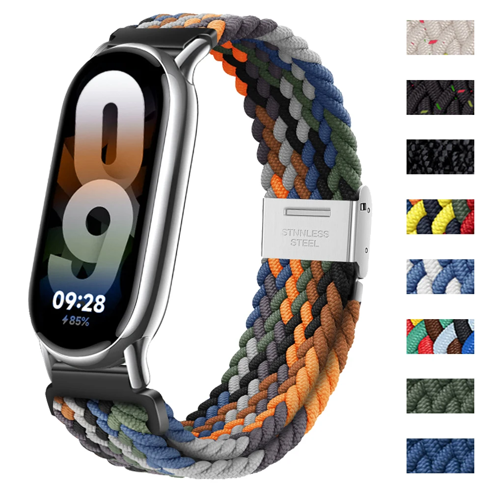 Top Trends: Soft Nylon Bracelet For Mi Band 8 Strap Bracelet Accessories Quick Release Wristband For Mi Band 8 NFC Strap Correa Metal Buckle Shoppable Styles