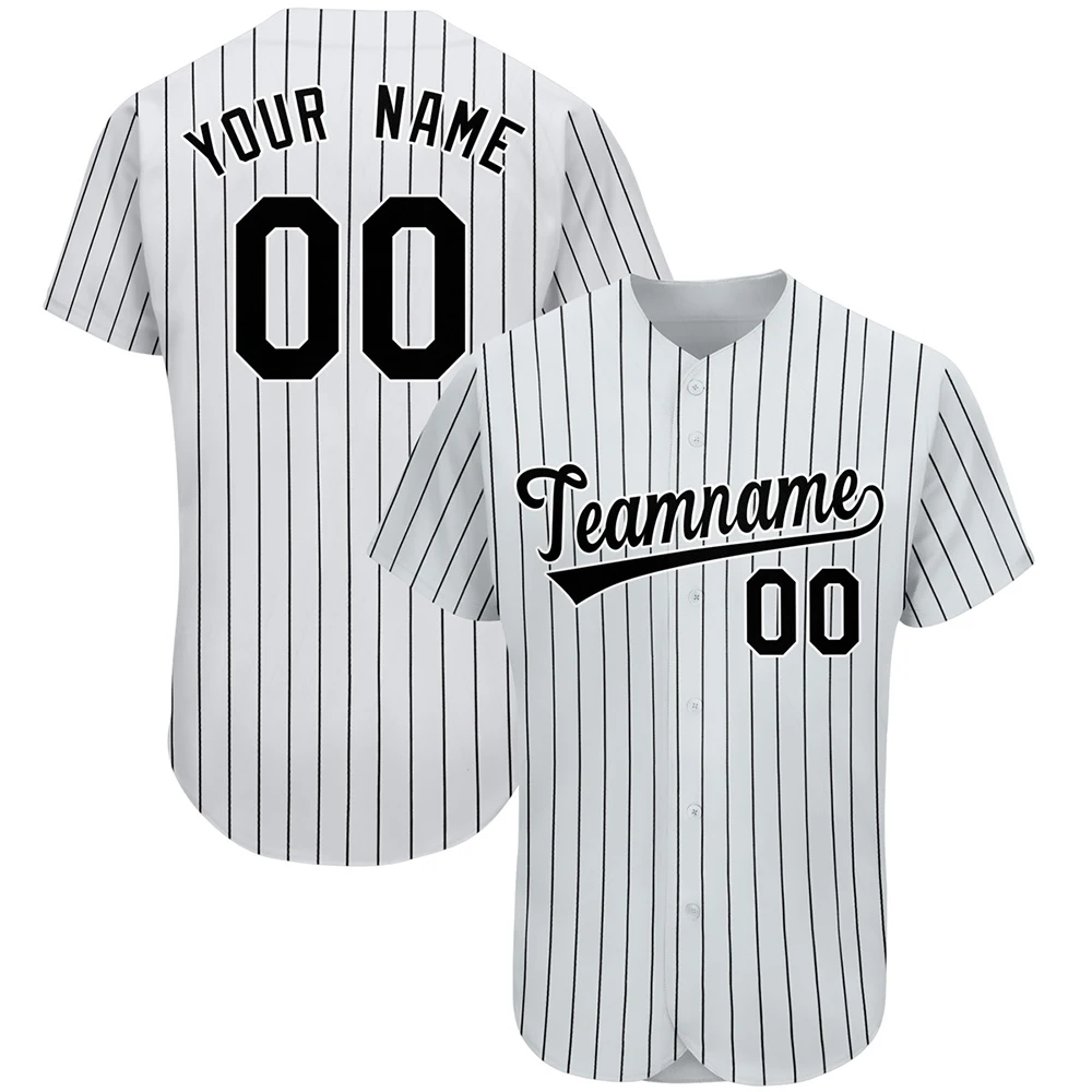 Top Trends: Customizable Baseball Jersey Team Shirt Print Team Personal Name Number Stripe Baseball T-shirt Men / Women / Kids Shoppable Styles