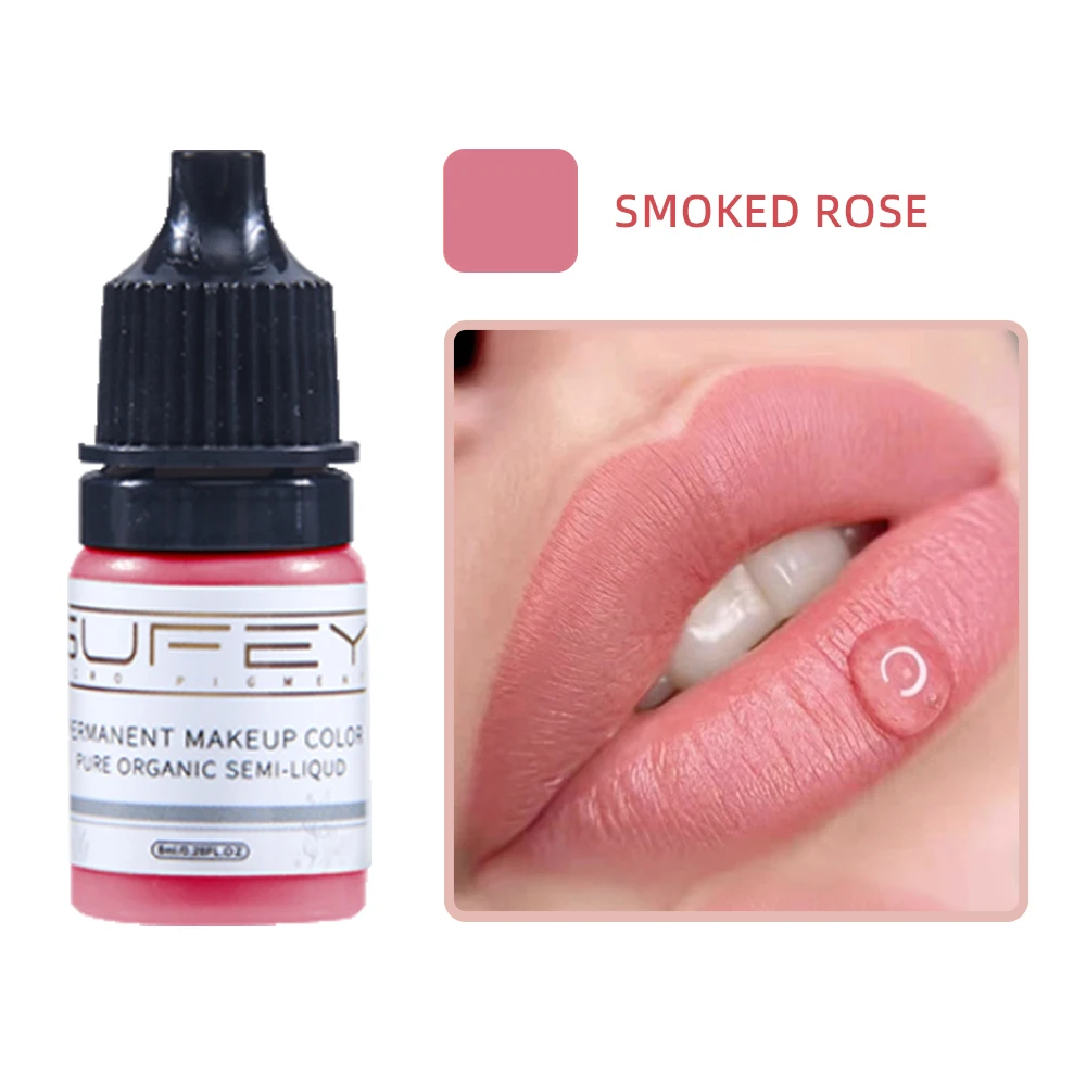 Top Trends: 8ml Lip Tint Tattoo Ink For Permanent Makeup Machines Eyebrows Lips Microblading Pigments Body Art Nude Color Tattoo Paints Ink Shoppable Styles