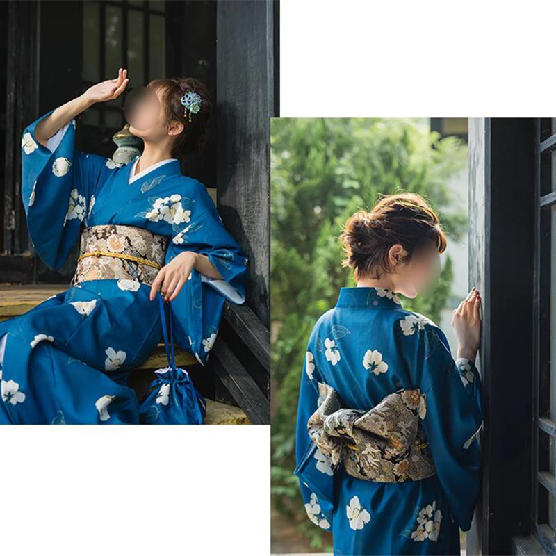 Top Trends: Traditional Japanese Yukata Classic Geisha Kimono Obi Belt Sakura Print Cummerbunds Bow-knot Noble Retro Japanese Waistband Shoppable Styles - Image 4