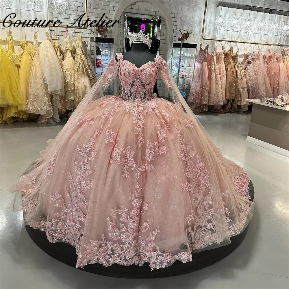 Top Trends: Blush Pink Quinceanera Dresses 2024 Princess Sweet 15 Years Girl Birthday Party Dresses With Appliques Vestidos De Quinceañera Shoppable Styles