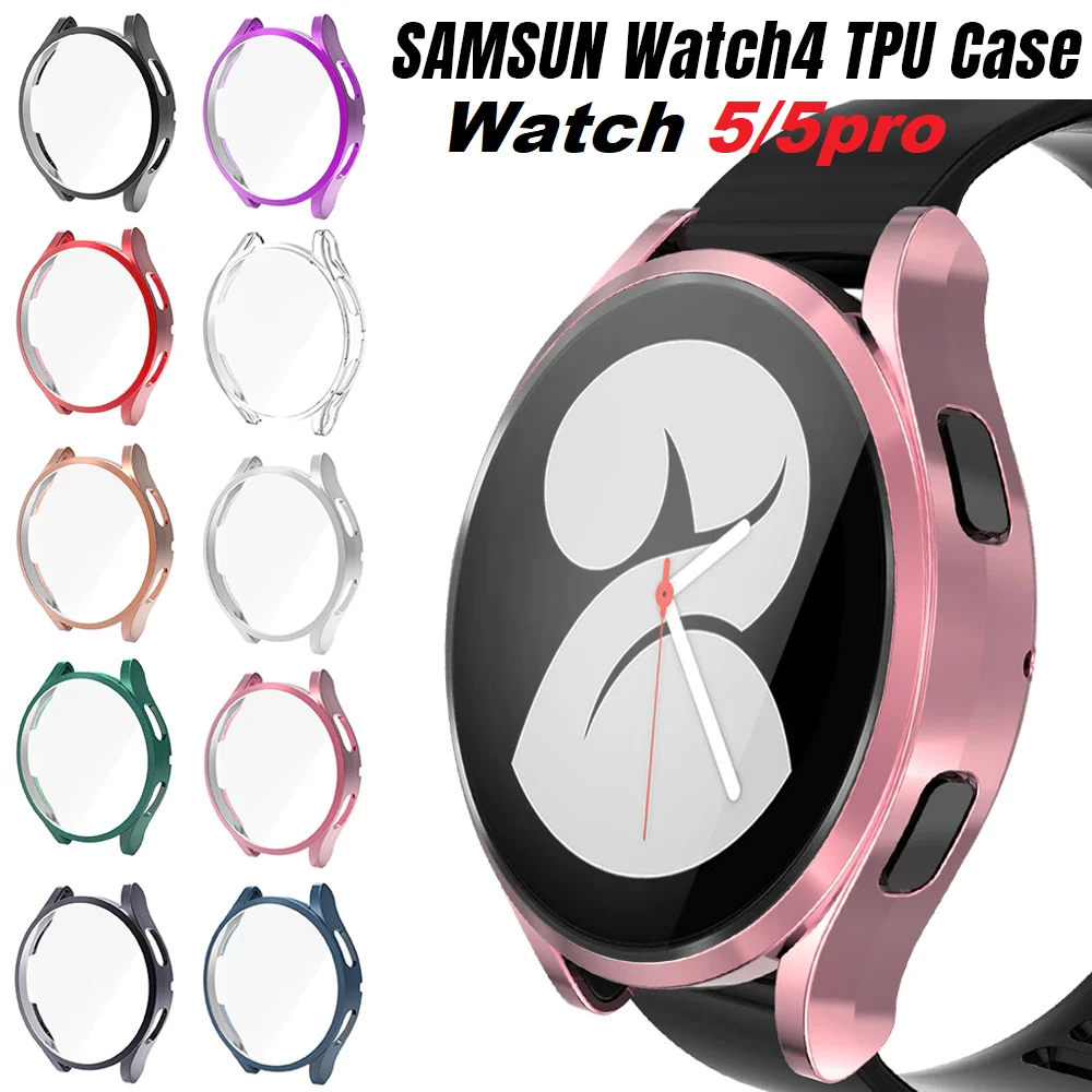 Top Trends: Protective Case For Samsung Galaxy Watch 4 / 5 40mm 44mm Soft TPU Anti-Scratch Bumper Screen Protector For Watch 5 44mm 40mm Cover Shoppable Styles