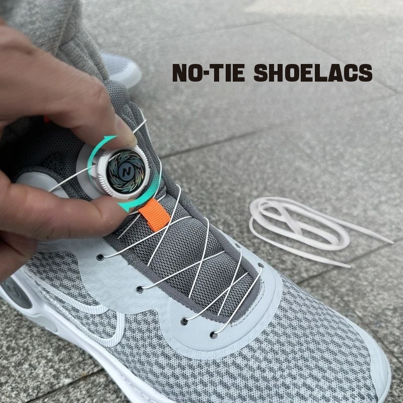 Top Trends: 1Pair Swivel Buckle Shoelaces Without Ties Adults Kids Running Sports Automatic Laces Lazy No Tie Shoelace Shoe Accessories Shoppable Styles