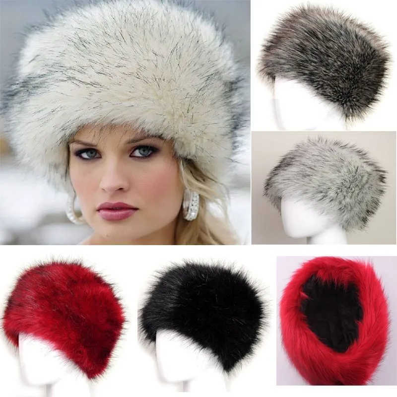 Top Trends: Skullies Beanie Imitation Fur Flat Top Hat Cozy Plush Headgear Furry Earflap Cap Fluffy Ski Beanie Windproof Faux Fur Winter Hat Shoppable Styles