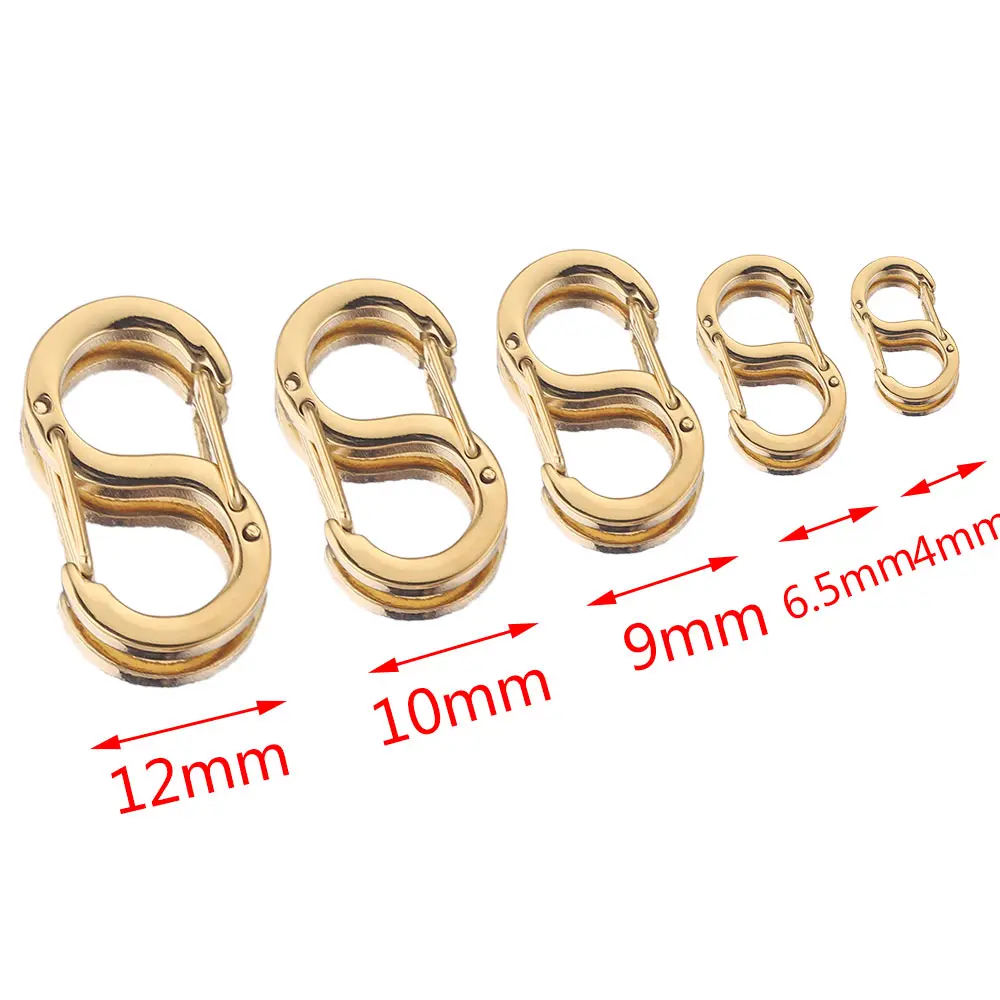 Top Trends: 4pcs Stainless Steel Chic Letter S Buckle Gold Plated Lobster Clasps Hooks Connectors Necklace For DIY Jewelry Making Supplies Shoppable Styles - Image 4