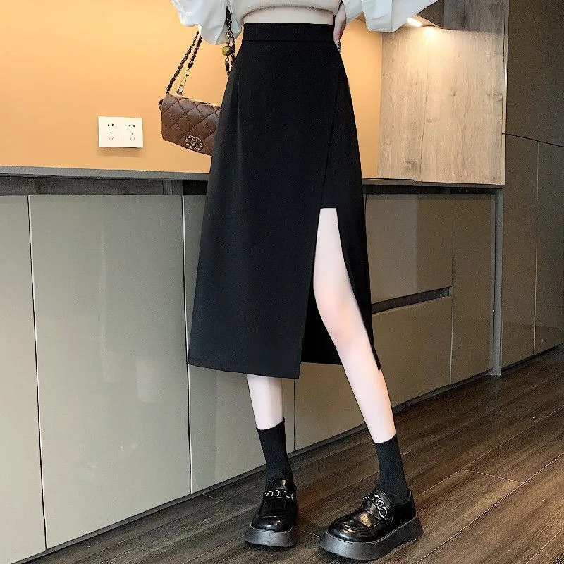 Top Trends: Women's Short Skirt Black Double Layers Summer Fashion High Waist Office Lady Clothing Pure A- Line Mini Korean Fashion XS-5XL Shoppable Styles - Image 6