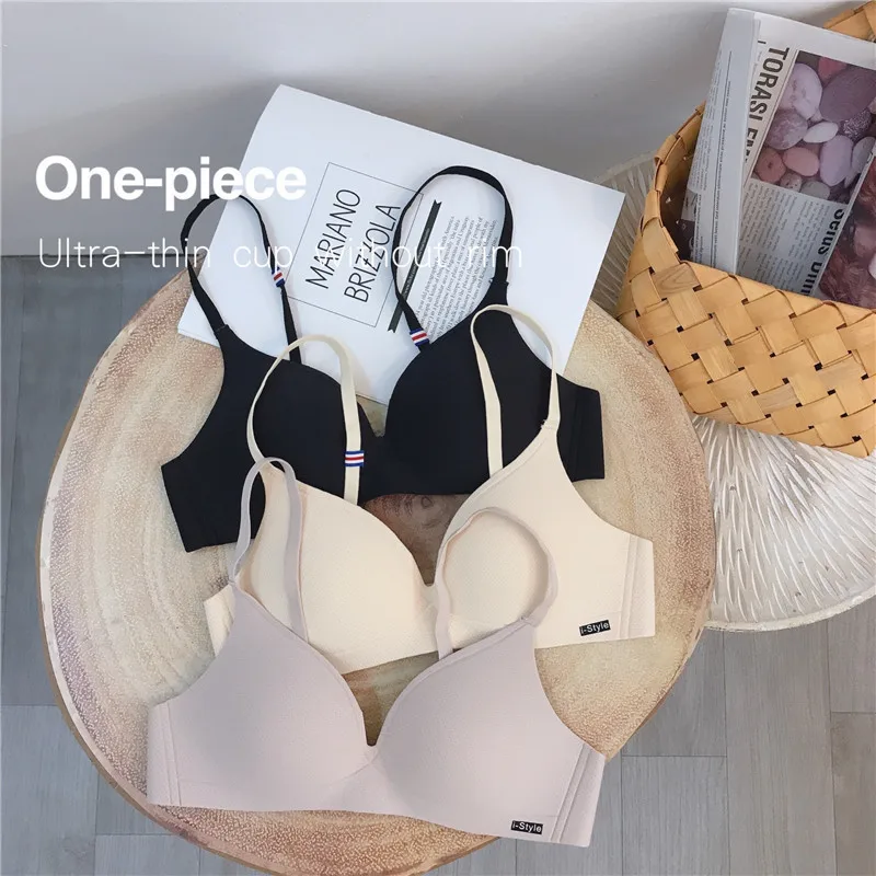 Top Trends: Women Sexy No Wire Push Up Underwear Girls Breathable Thin Bras Female&#039;s Bra Breathable Gathered Free Soft Sleep Wear Underwear Shoppable Styles