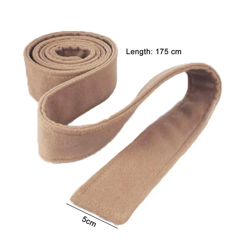 Top Trends: Women Belt Brushed Plush Long Enough Solid Color Elastic Decorate Accessory Faux Woolen Coat Corset Double-Sided Waist Belt Shoppable Styles - Image 6