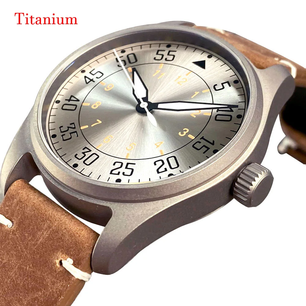 Top Trends: Tandorio Titanium Watch Material Diver Automatic Watch Men Pilot Wristwatch NH35 PT5000 Movt Screw Crown Sapphire Rejor 39mm Shoppable Styles