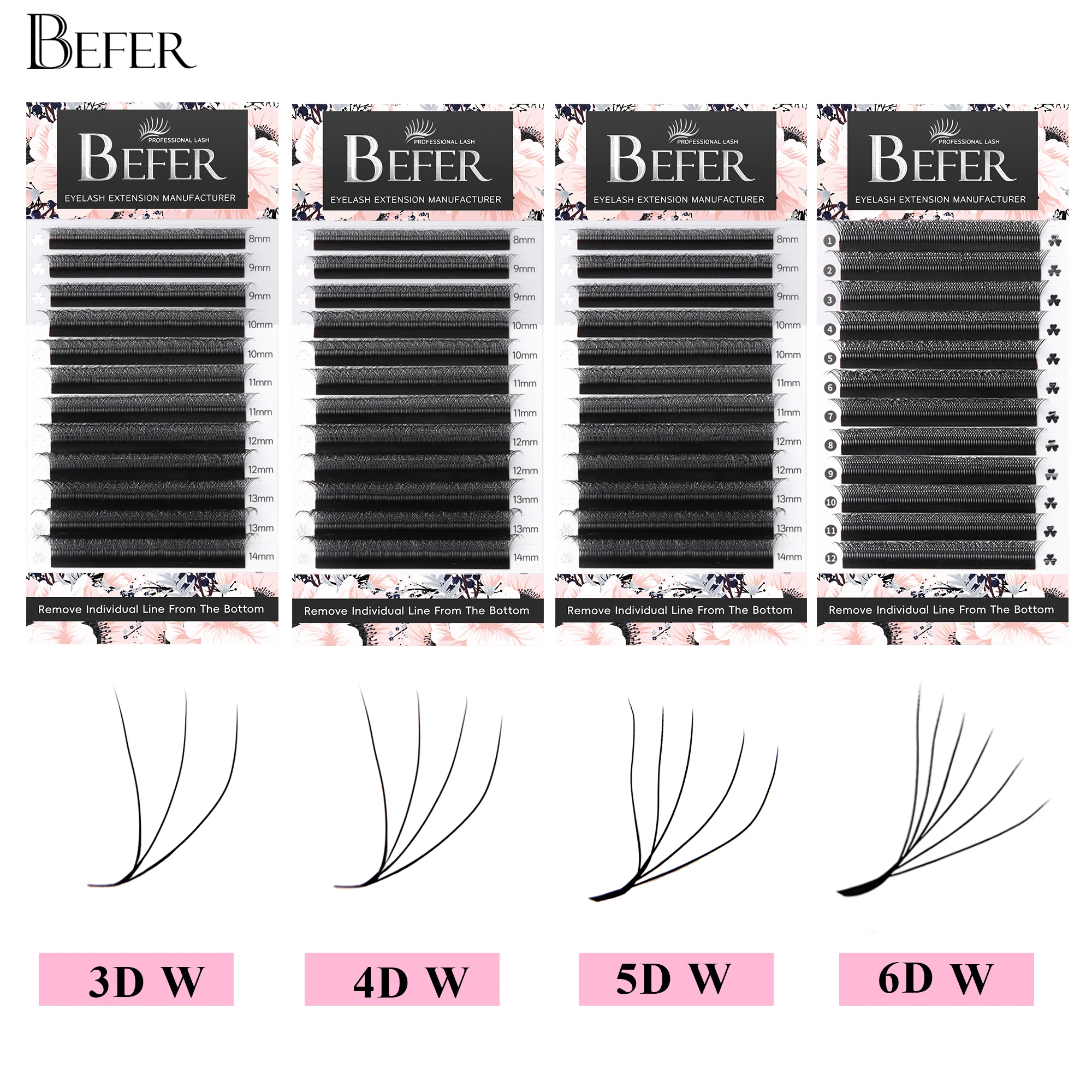 Top Trends: Befer W Shaped Eyelashes Extension Volume Cilios 5D 3D 4D 6D Eyelashes W High Quality Wholesale Suppliers For Lash Extentions Shoppable Styles