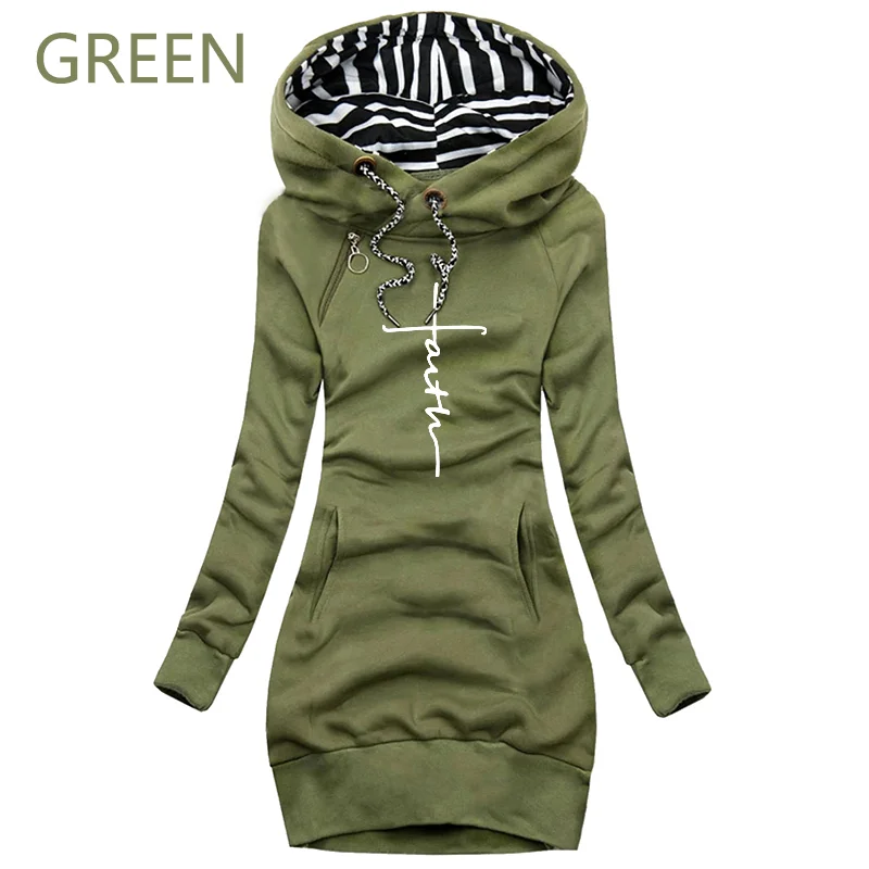 Top Trends: NEW Women's Autumn Dresses Fashion Long Sleeve Hoodie Dress Casual Female Outdoors Pullover Dress Shoppable Styles - Image 2