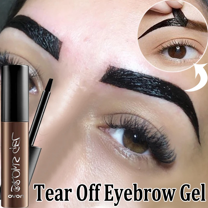 Top Trends: Peel Off Eyebrow Cream Semi-Permanent Eyebrow Makeup Tattoo Tint Lasting Waterproof Dye Eyebrow Gel Brow Enhancers Cosmetics Shoppable Styles