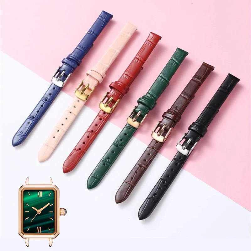 Top Trends: Vintage Genuine Leather Watchband Strap 8mm 10mm 12mm 14 16 18mm 20mm 22mm 24mm Women Cowhide Smart Watch Band Belt Accessories Shoppable Styles