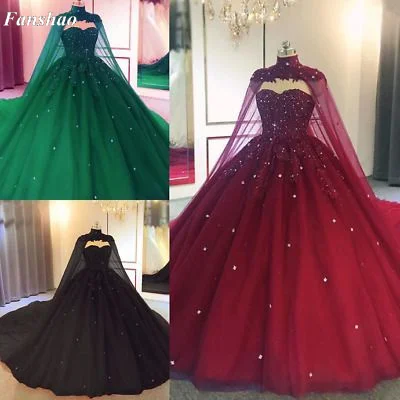 Top Trends: Fanshao Wd730 Sweetheart Quinceanera Dress With Cape For 15 Years Fashion Lace Beads Court Train Princess Birthday Party Gown Shoppable Styles - Image 4