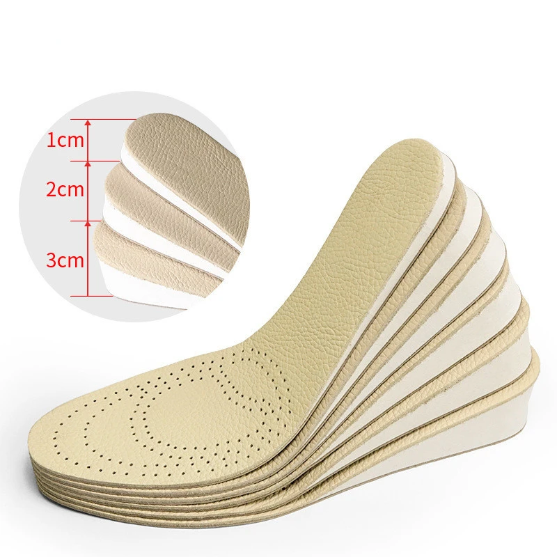 Top Trends: Height Increase Insoles Memory Foam Leather Comfort Breathable Invisible Inserts Pad Increased Cushion Height Increase Insole Shoppable Styles