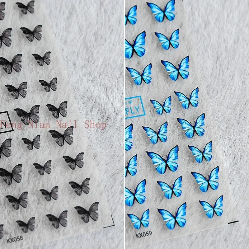 Top Trends: New Craft Sticker 5D Nail Art Sticker Ultra-thin Butterfly Nail Art Decoration Sticker Shoppable Styles