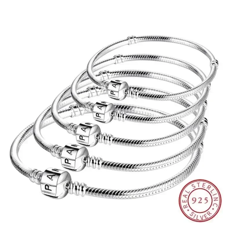 Top Trends: New Women&#039;s Bracelet 925 Sterling Silver Classic Bucket Buckle Bracelet Fit Original Pandora Charm Beads DIY Fashion Jewelry Shoppable Styles