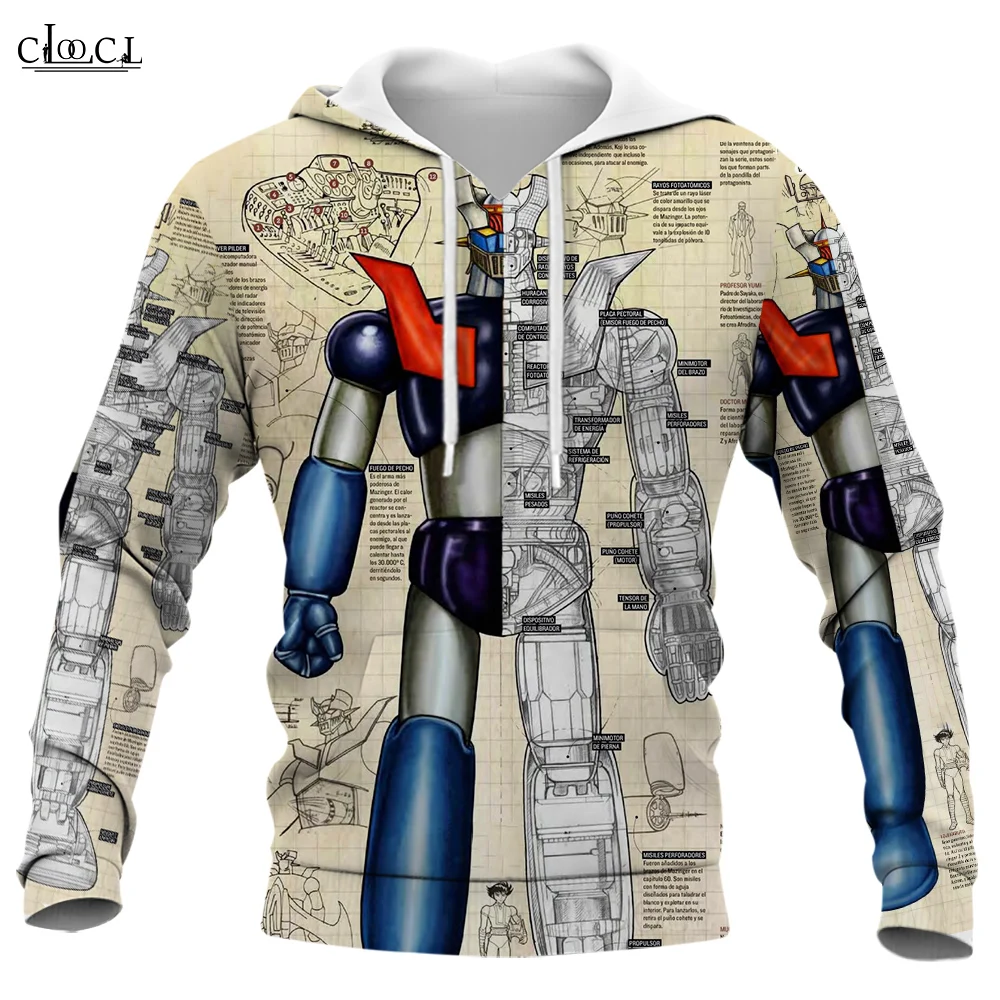 Top Trends: Men Hoodie Mazinger Z 3D All Over Printed Anime Hoodie Long Sleeves Hooded Sweatshirt Fashion Unisex Streetwear Pullover Shoppable Styles