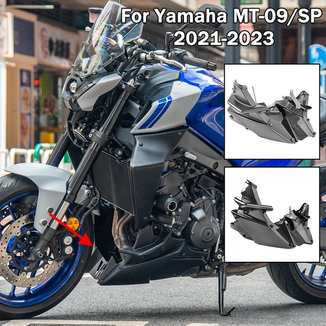 Kit Carénage Moteur MT-09 - Sabot Inférieur Yamaha MT09/MT09 SP 2021-2024 - Look Carbone Ou Noir