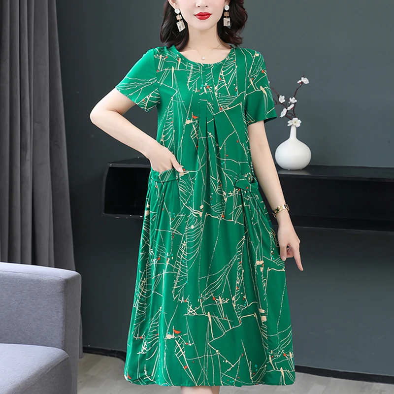 Top Trends: New Fashion Summer Women For Women Plus Size Dress Casual Vintage Elegant Floral Dresses Woman Clothes Shoppable Styles