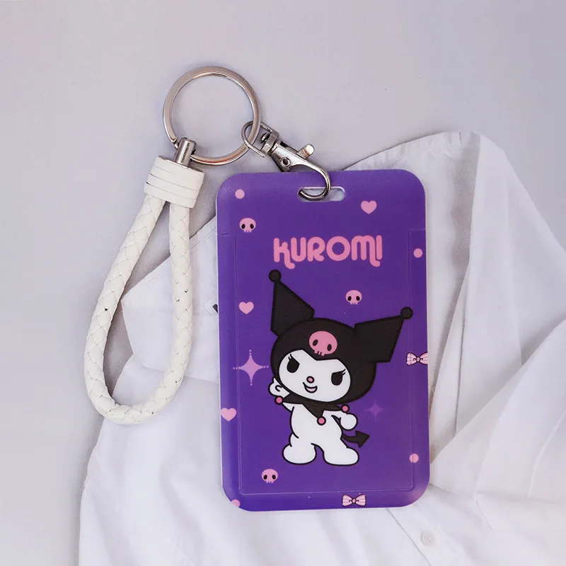 Top Trends: Original Sanrio Anime Hello Kitty Melody Kulomi PVC Card Holder Protective Case Student Campus Hanging Neck Bag Lanyard ID Cover Shoppable Styles - Image 4