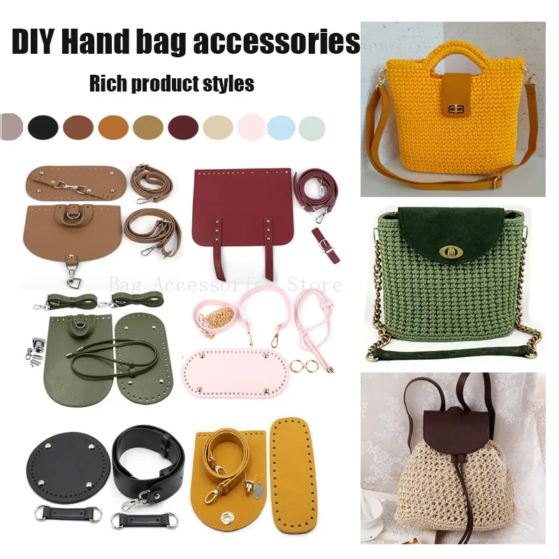 Top Trends: Diy Handmade Handbag Leather Shoulder Strap Woven Bag Set Bag Bottoms With Hardware Package Accessories For Women Bag Backpack Shoppable Styles