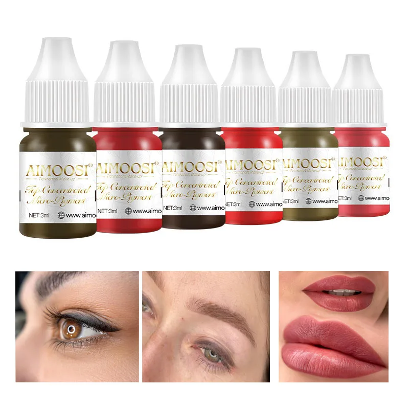 Top Trends: New Top Tattoo Microblading Paint Ink 3ml Pigment For Semi Permanent Body Art Eyebrows Eyeliner Lips Tint Makeup Supplies Shoppable Styles - Image 5