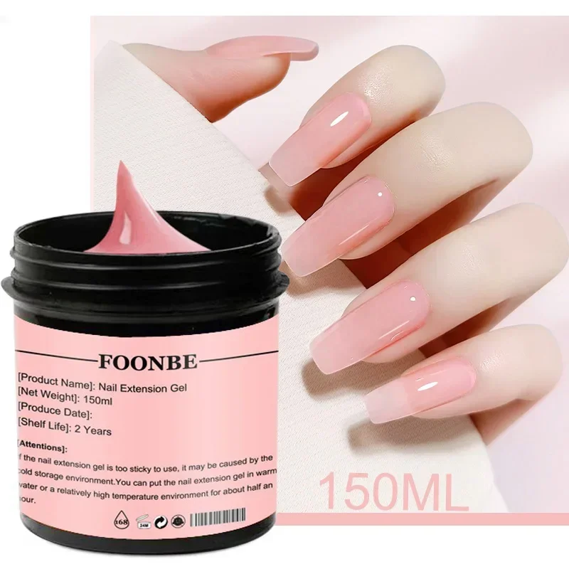 Top Trends: 150ML Poly Acrylic Gel For Extension Clear Pink Finger Quick Builder Extension Glue Soak Off Gel Nail Polish Nails Art Manicure Shoppable Styles