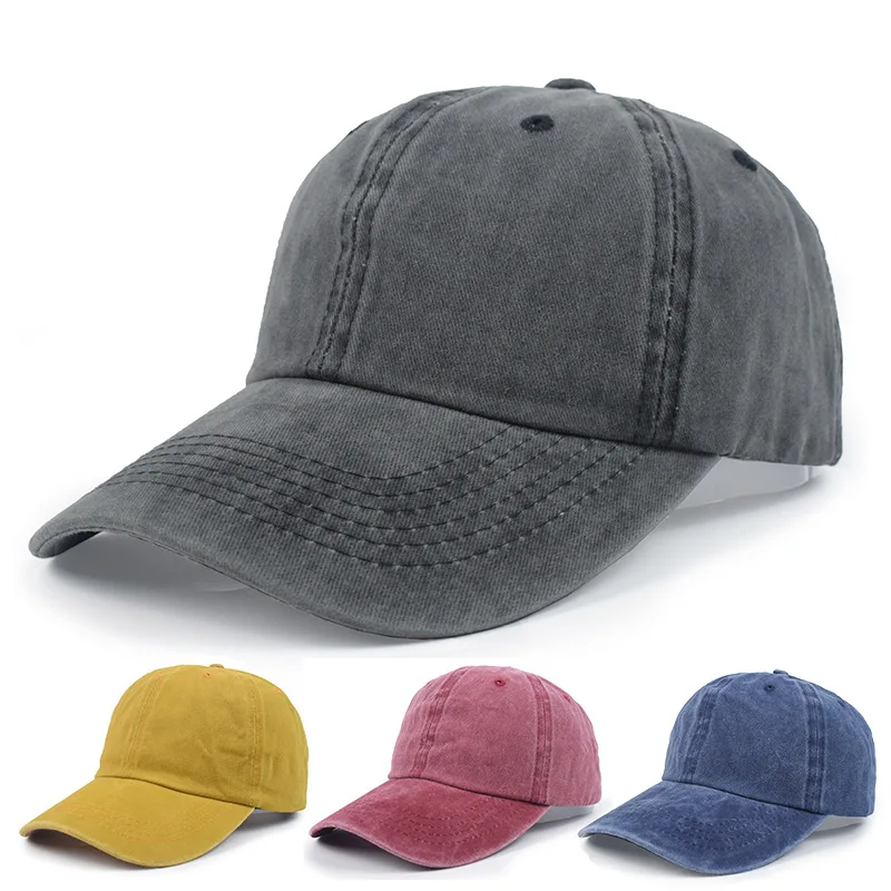 Top Trends: New Denim Cap Washed Cotton Baseball Cap Parent Kids Sun Hats For Boy Girl Autumn Summer Snapback Baby Hat Shoppable Styles