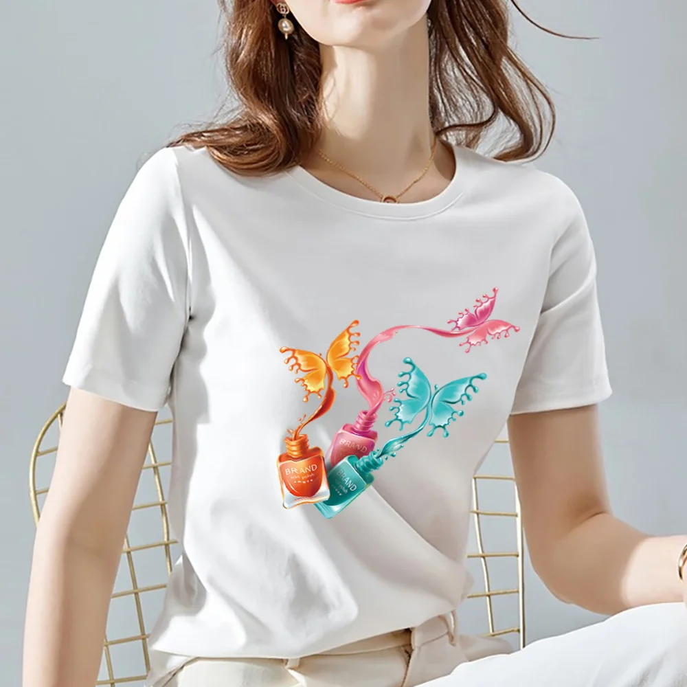 Top Trends: T Shirt Women Summer New Short Sleeve Butterfly Print Clothing Women's T-Shirt Harajuku Graphic Clothing Women's Top Shoppable Styles - Image 3