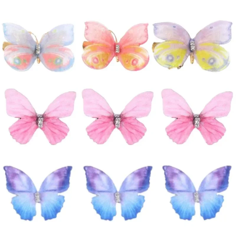 Top Trends: Oaoleer 6Pcs / set Sweet Girl Butterfly Hair Clip For Baby Fashion Kids Hairpin Barrettes Child Headwear Boutique Hair Accessories Shoppable Styles - Image 2