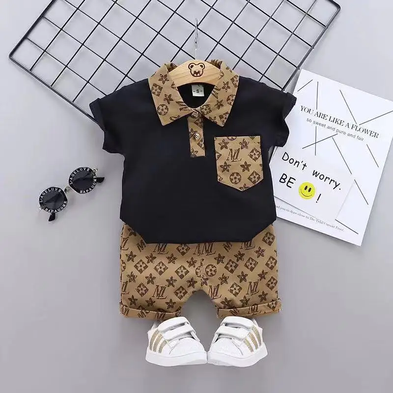 Top Trends: LF-BabyClothesToddlerBoy Clothes 0-5 Years Old Summer Short-Sleeved Shorts Suit Baby Printed Shirt Casual Shorts Two-Piece Suit Shoppable Styles