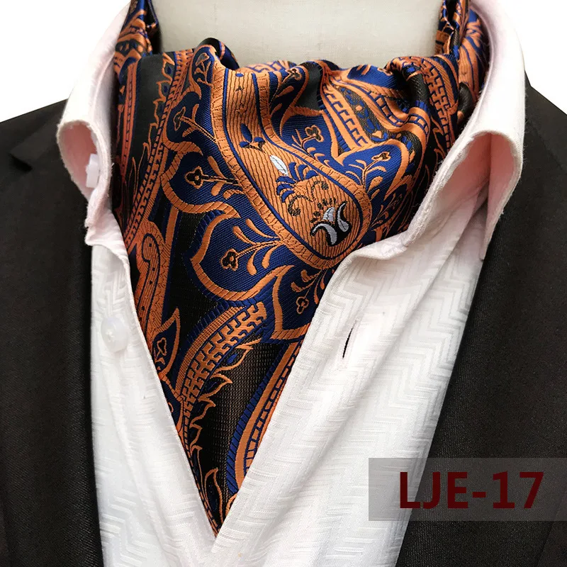 Top Trends: Ascot Tie Mens Paisley Jacquard Cravat Neck Scarf British Style Suit Shirt Accessori For Men Necktie Trendy Business Ascot Scarf Shoppable Styles