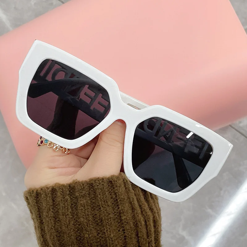 Top Trends: OCYCO Luxury Tide Hollowed Oversized Punk Sunglasses Women Retro Square Sun Glasses Men Lady Shades Oculos De Sol UV400 Eyewear Shoppable Styles - Image 3