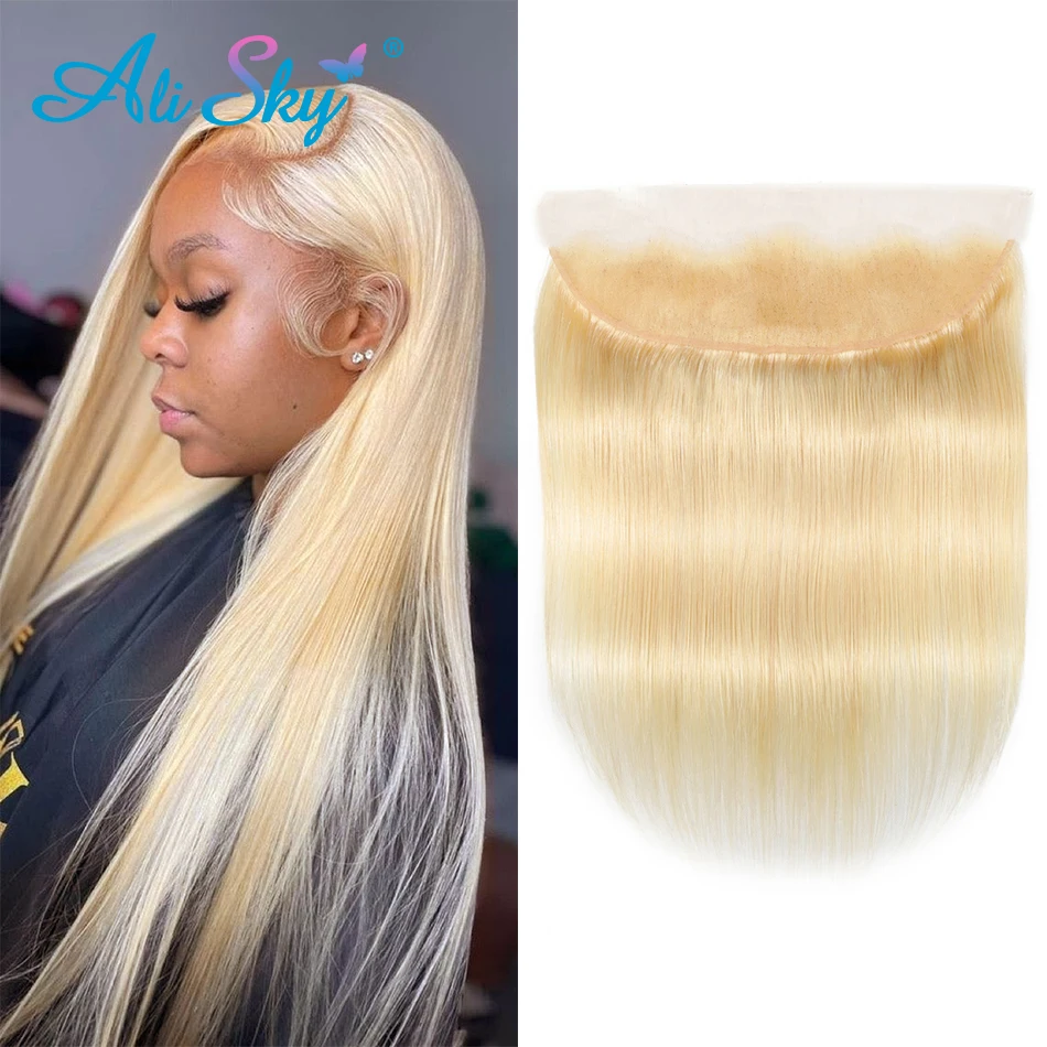 Top Trends: HD Lace Frontal Silk Straight 13x4 Lace Frontal 613 Brazilian Hair Lace Closure 4x4 Honey Blonde Preplucked 100% Remy Hair Sky Shoppable Styles