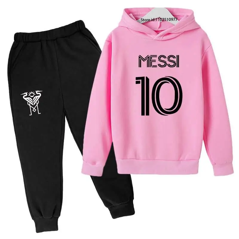 Top Trends: Children Clothing Hoodies + Pant Set Girls Boys3-12 Years Holiday Gifts Coat Spring Autumn Argentine Ball-Game Star Sports Suit Shoppable Styles