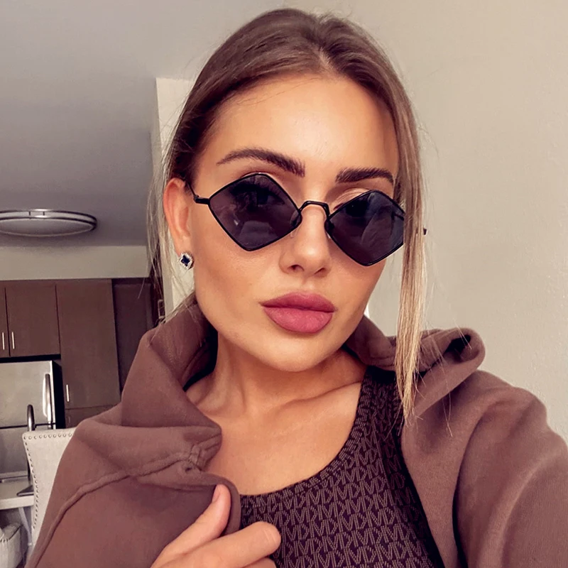 Top Trends: HKNA 2022 Small Frame Sunglasses Women Prismatic Retro Square Sunglasses Women Brand Designer Plastic Oculos De Sol Feminino Shoppable Styles