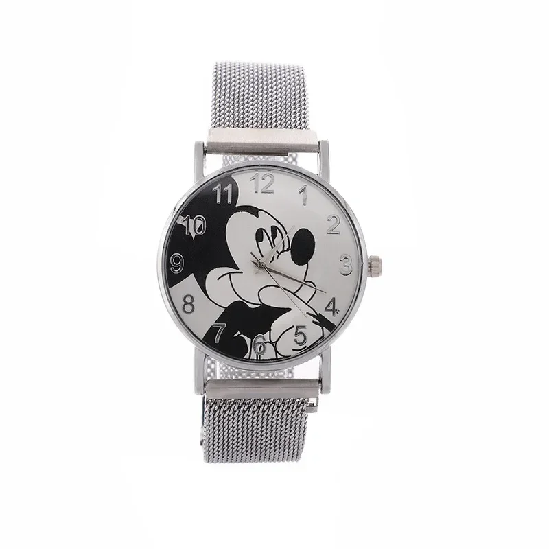 Top Trends: Disney Mickey Magnet Buckle Iron Belt Quartz Movement Children's Outdoor Kids Watch Relógio часы Shoppable Styles