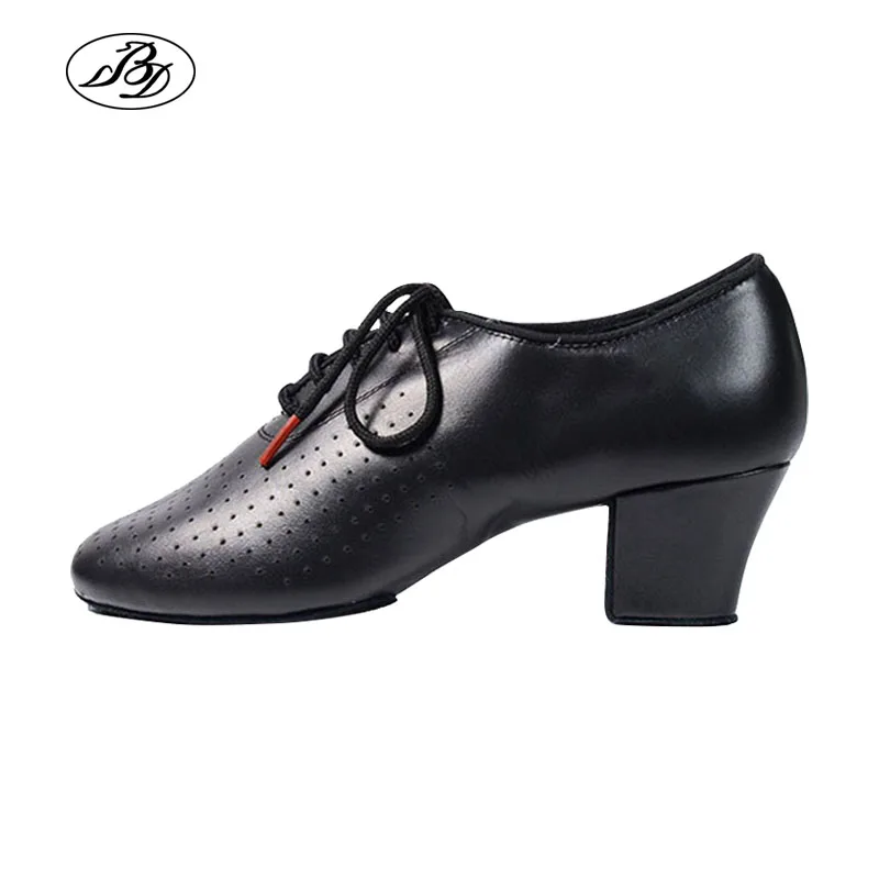 Top Trends: BD Dance Women Ballroom Shoes Genuine Leather Teaching Shoes Ladies Dancesport Sneaker Shoe Split Sole Whole Sole Training Shoes Shoppable Styles