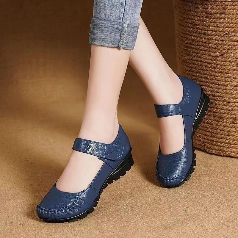 Top Trends: Comfortable Women Shoes Flats Mary Jane Leather Moccasins Ballet Shoes Casual Black Loafers Ladies Shoes Shoppable Styles