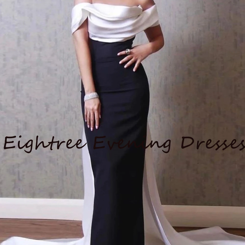 Top Trends: Eightree Black White Long Strapless Formal Evening Gowns Dress Sleeveless Club Celebrity Prom Evening Night Party Dresses Shoppable Styles