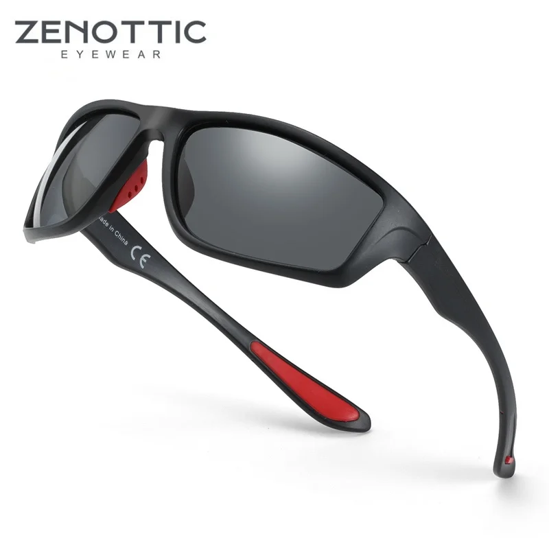 Top Trends: ZENOTTIC Sport Polarized Sunglasses Men Rectangle Driving Outdoor Sun Glasses UV 400 HD Goggles Yellow Lens Night Vision Eyewear Shoppable Styles