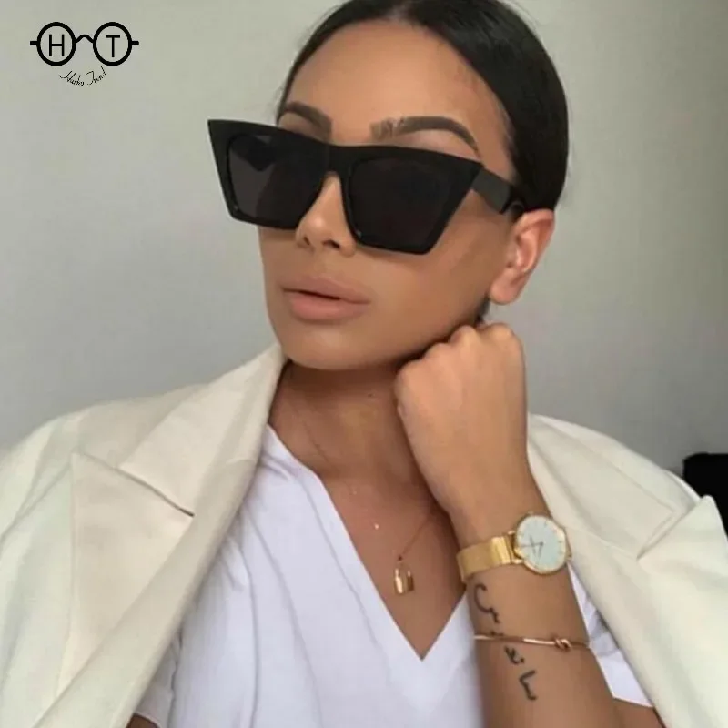 Top Trends: 2023 New Brand HARKO Sunglasses Square Glasses Personalized Cat Eyes Colorful Sunglasses Sunglasses Uv400 For Women Men Shoppable Styles