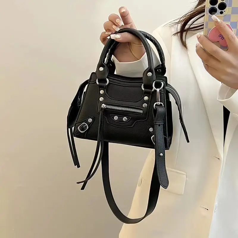 Top Trends: Women's Fashion Handbag Beautiful Lady Crossbody Elegant Pu Leather Totes One Shoulder Handbags Shopping Rivet Rock Style Bags Shoppable Styles