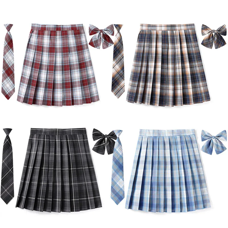 Top Trends: Women Plaid Pleated Skirts High Waist Female XXS To 5XL Mini Skirt Summer School Girls Harajuku Preppy Sweet Ladies A-line Skirt Shoppable Styles