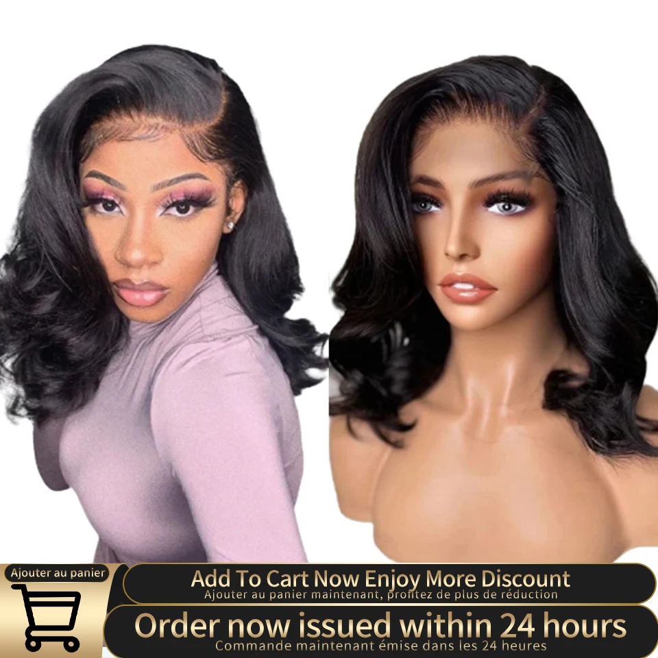 Top Trends: Body Wave Bob Wig 13x4 Brazilian Body Wave Lace Front Wigs For Black Women Human Hair Natural Color Body Wave Bob Human Hair Wig Shoppable Styles