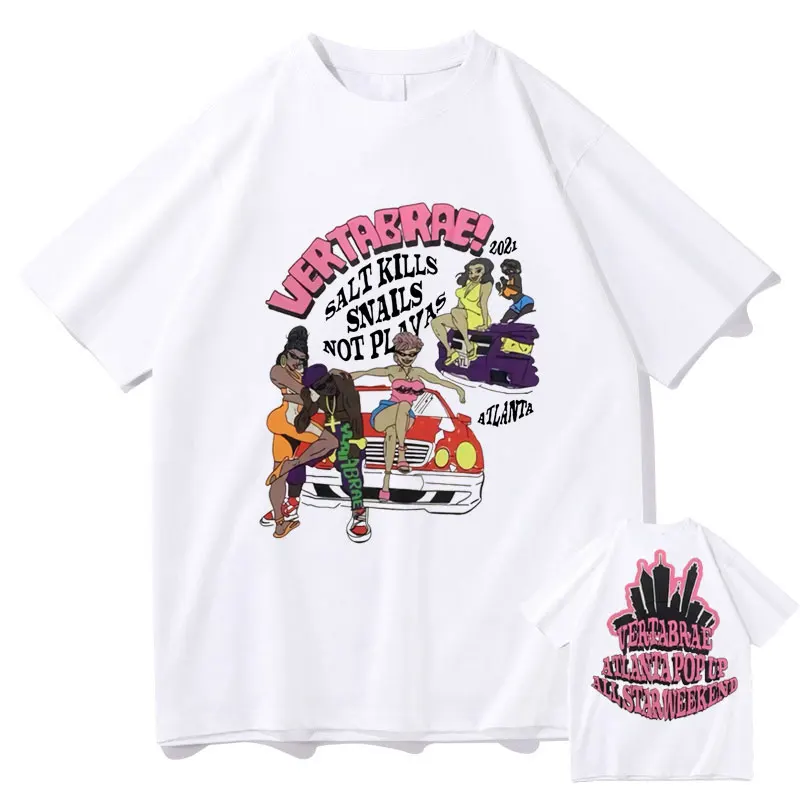 Top Trends: CPFM XYZ T Shirt Trend Graffiti Men Women Vertabrae 2021 Salt Kills Snails Not Playas Atlanta Kanye West Hip Hop Style Tshirt Shoppable Styles - Image 6